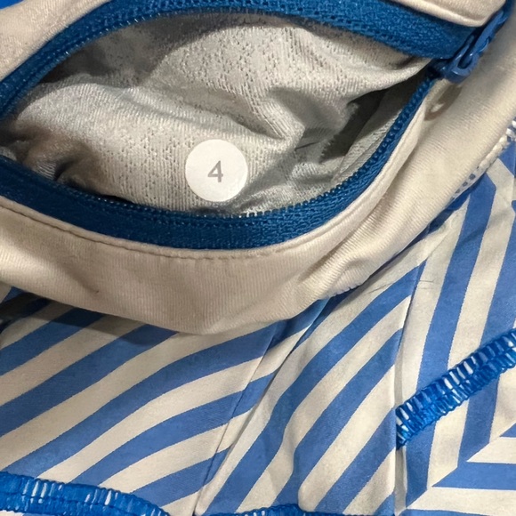 LULULEMON BLUE/WHITE STRIPED SKIRT - Picture 3 of 3
